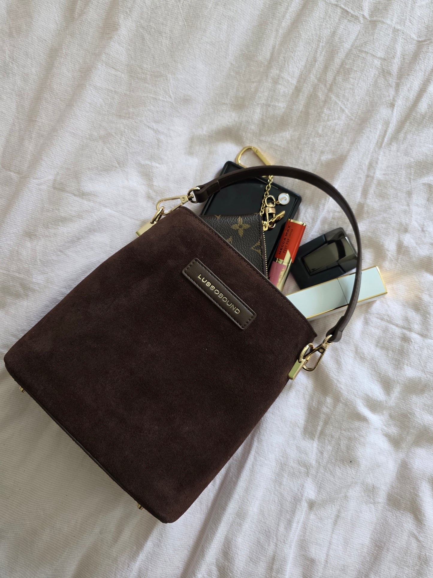 The Suede Mini Florence Crossbody