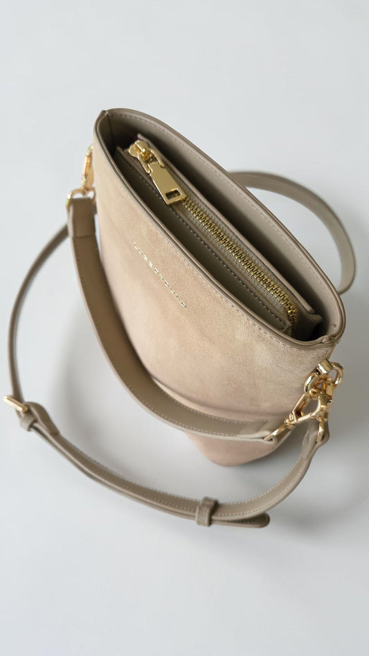 The Suede Mini Florence Crossbody - Sand