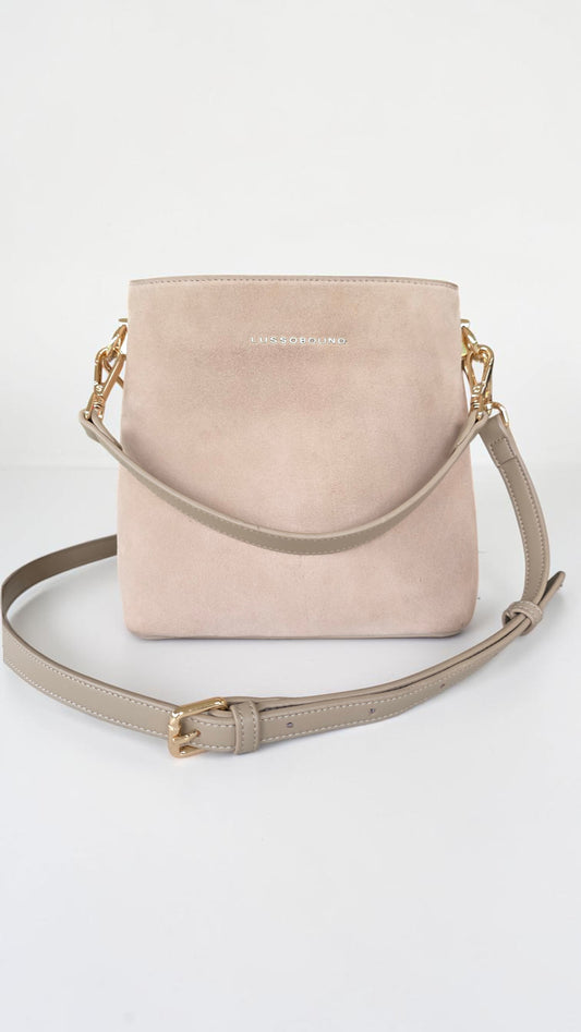 The Suede Mini Florence Crossbody - Sand