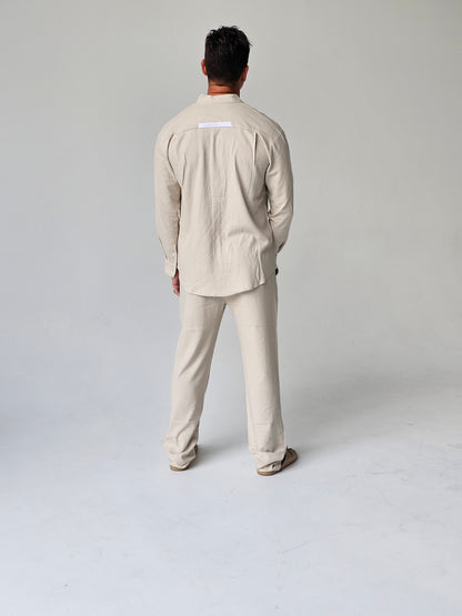 Men's Lusso Trousers - Beige