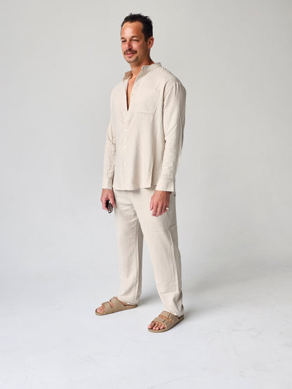 Men's Lusso Trousers - Beige