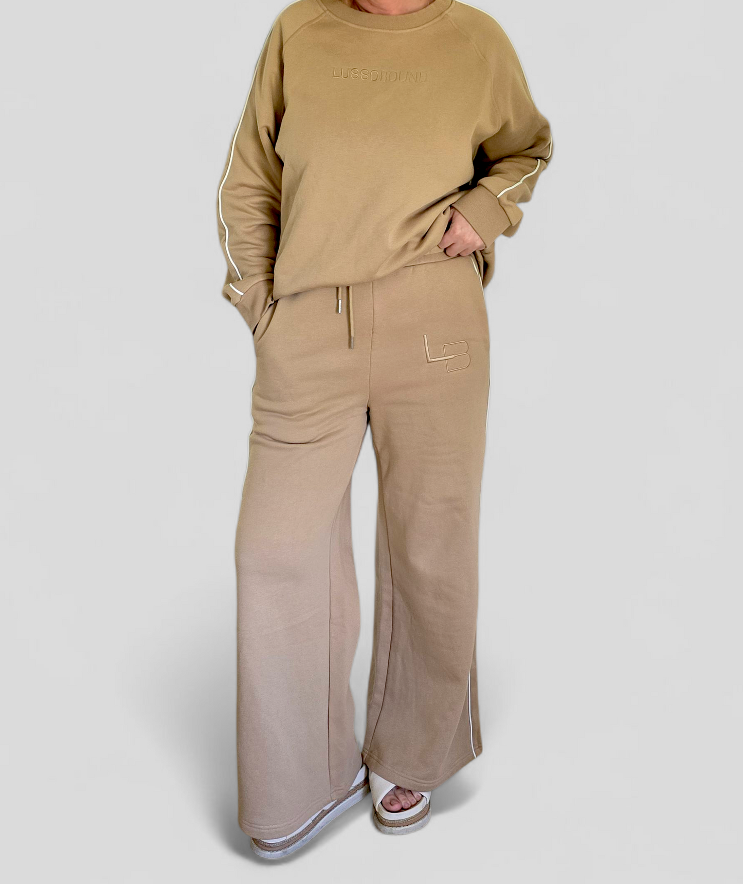 The Track Pants - Latte