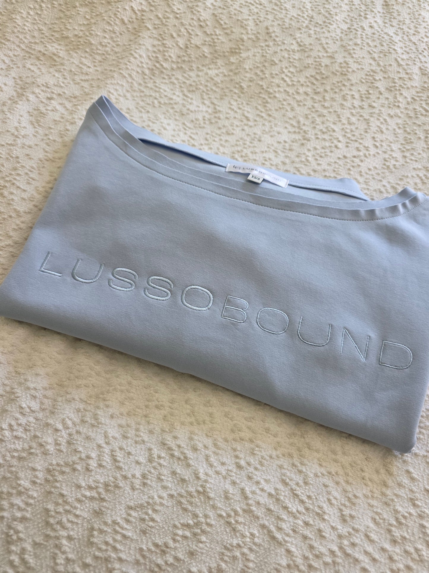 The Layover Off-Shoulder Sweater - Sky Blue