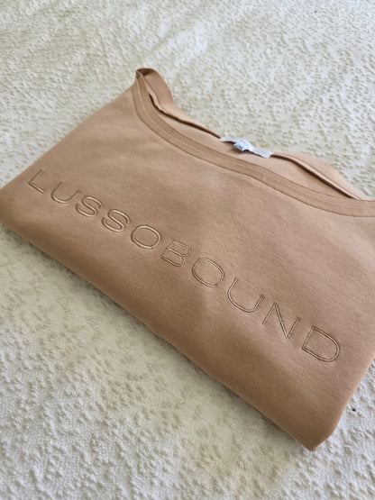 The Layover Off-Shoulder Sweater - Warm Camel