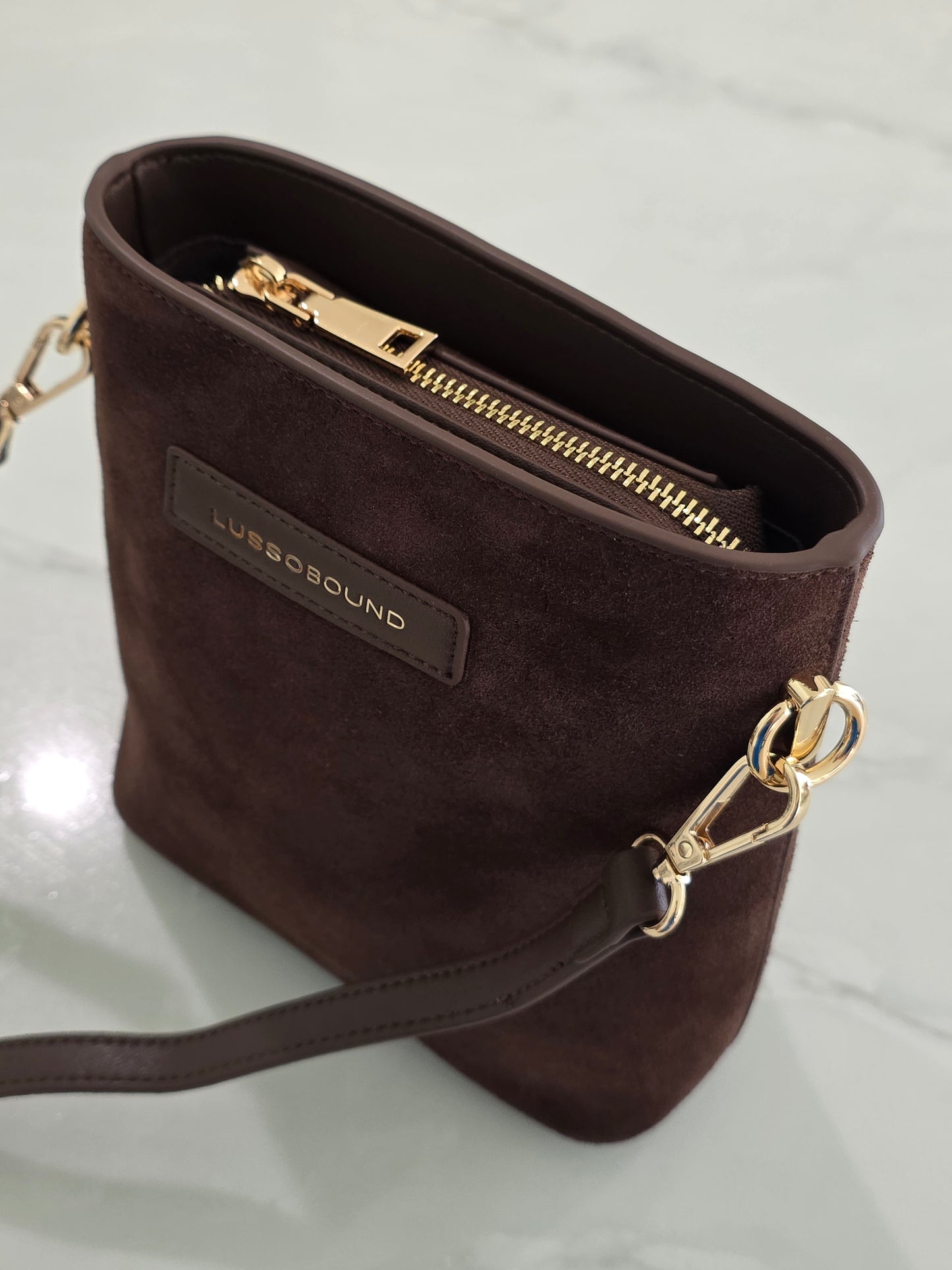 The Suede Mini Florence Crossbody