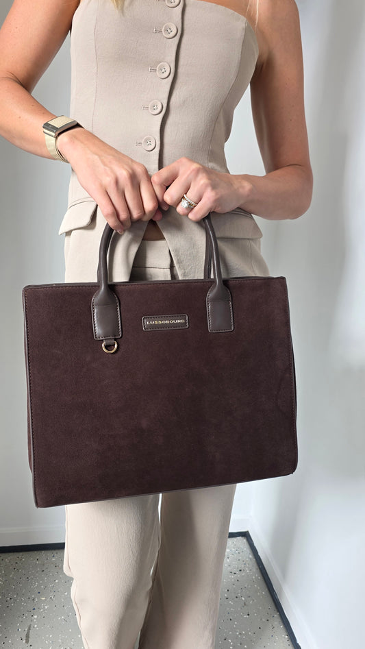 The Suede Milano Travel Tote