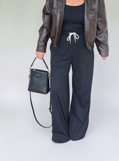 The Leather Mini Florence Crossbody - Black
