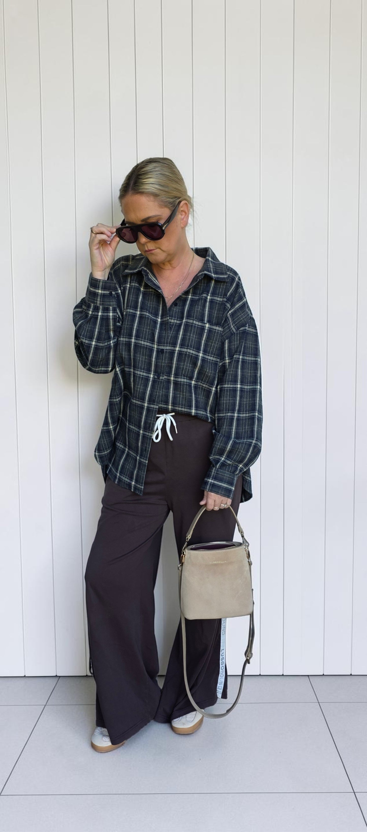 The Suede Mini Florence Crossbody - Sand
