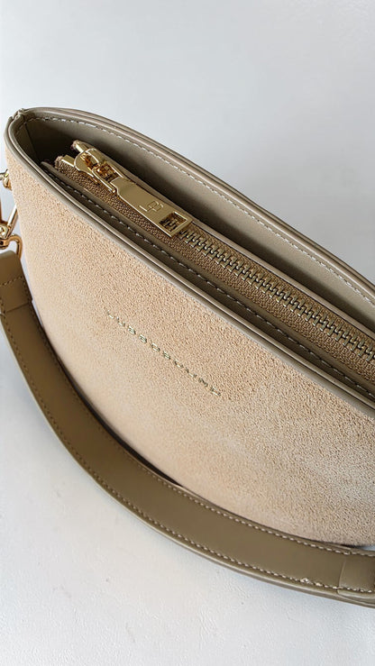The Suede Mini Florence Crossbody - Sand