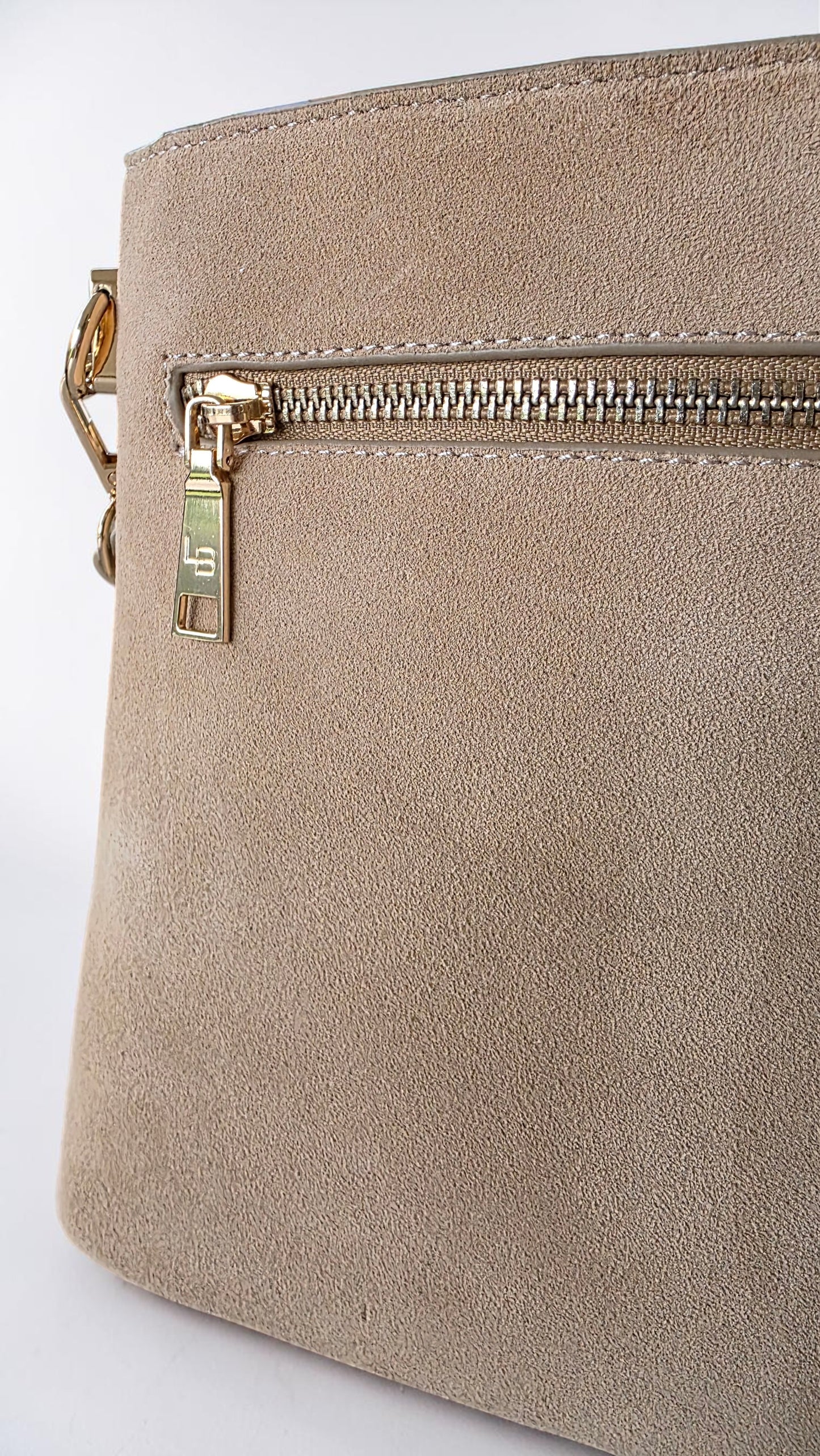 The Suede Mini Florence Crossbody - Sand