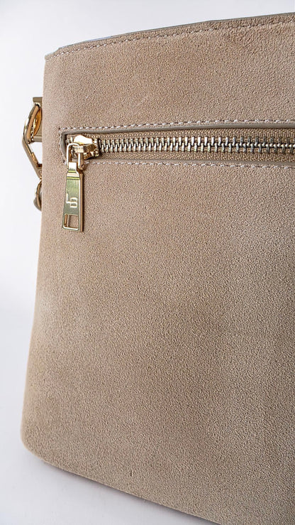 The Suede Mini Florence Crossbody - Sand