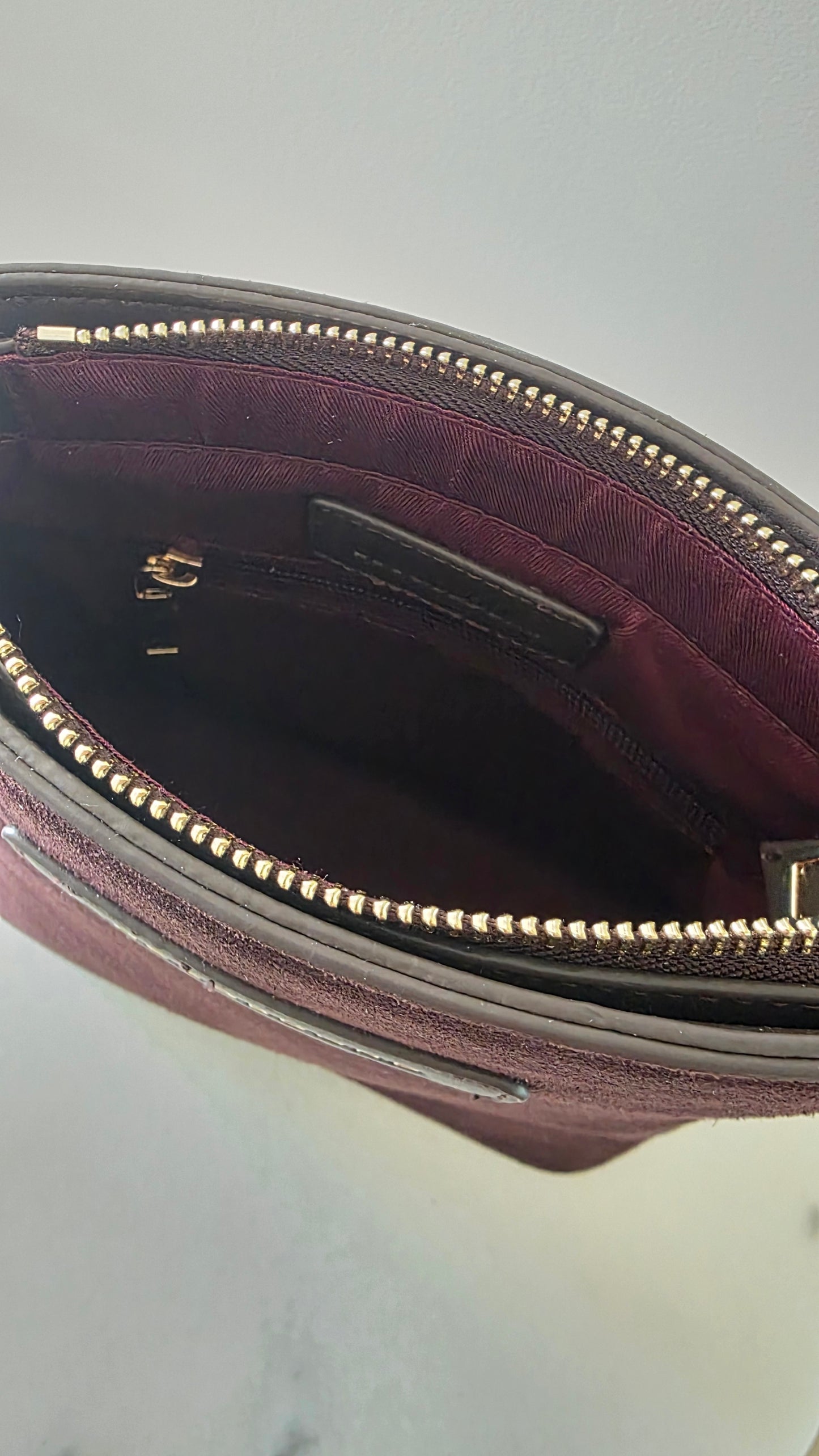 The Suede Mini Florence Crossbody - Deep Mocha