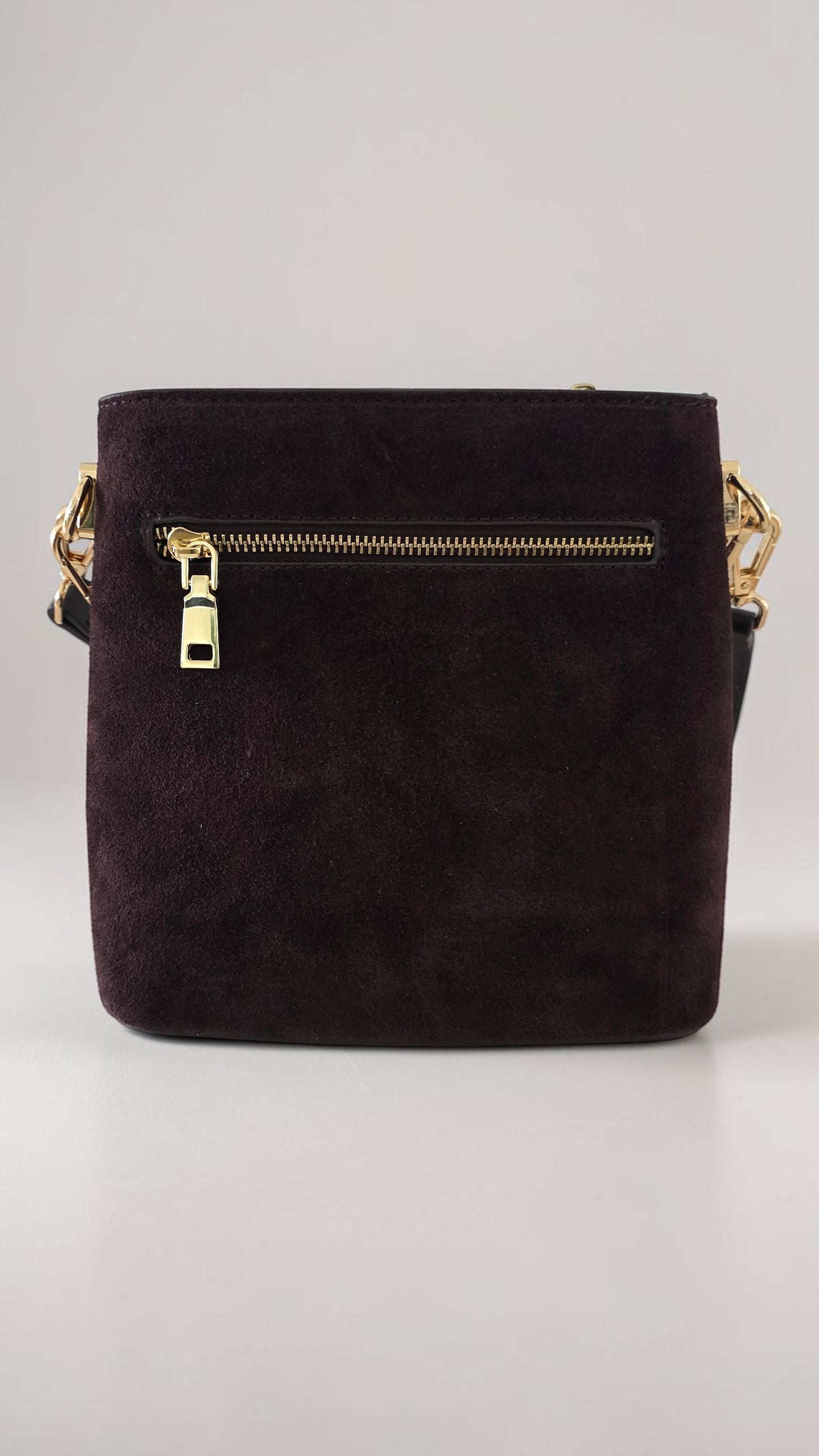 The Suede Mini Florence Crossbody - Deep Mocha