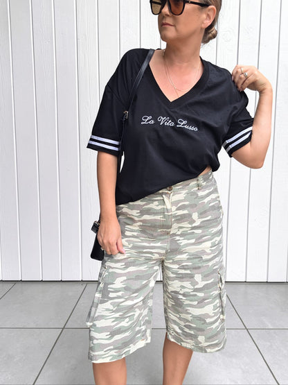 La Vita Lusso Oversized Tee - Black