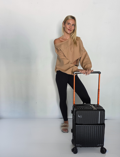 The Layover Off-Shoulder Sweater - Warm Camel