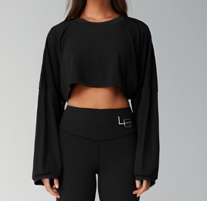 The Essential Long Sleeve Cropped Top