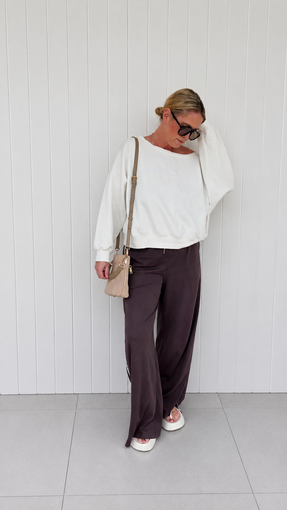 The Off-Shoulder Sweater - White