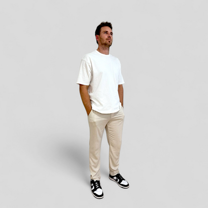 Men's Lusso Trousers - Beige