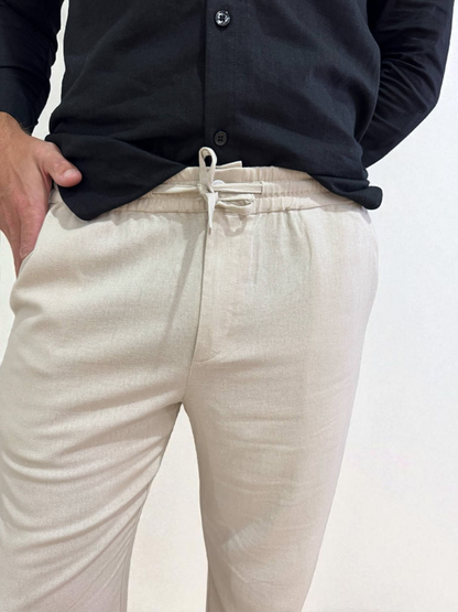 Men's Lusso Trousers - Beige