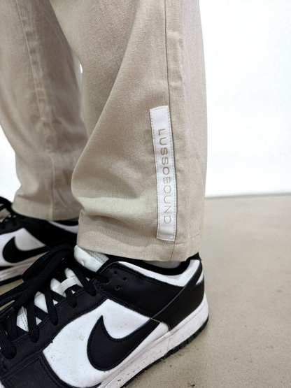 Men's Lusso Trousers - Beige