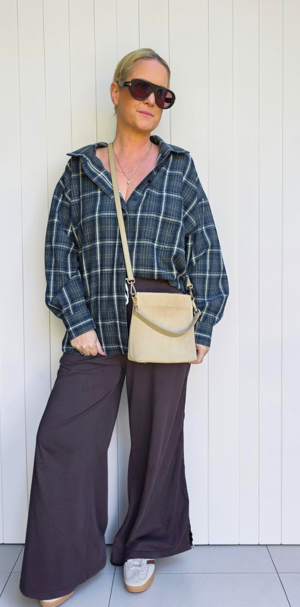 The Suede Mini Florence Crossbody - Sand