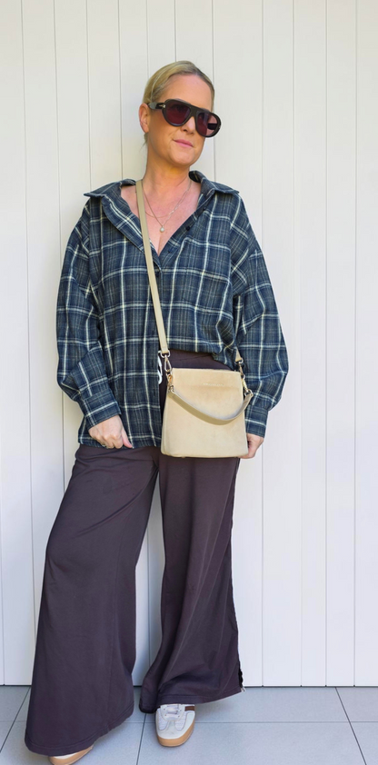 The Suede Mini Florence Crossbody - Sand