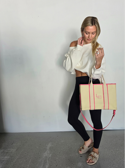 The Layover Off-Shoulder Sweater - White