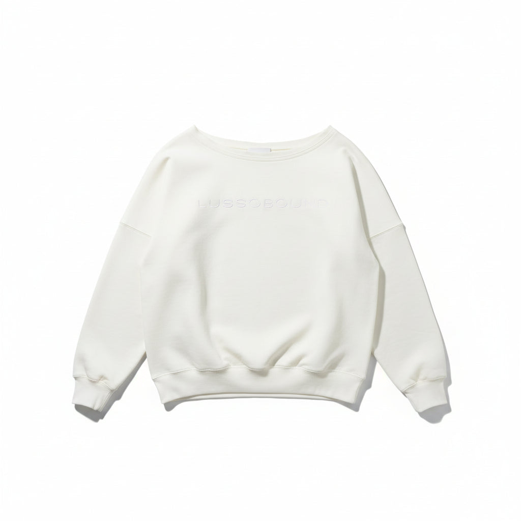 The Layover Off-Shoulder Sweater - White