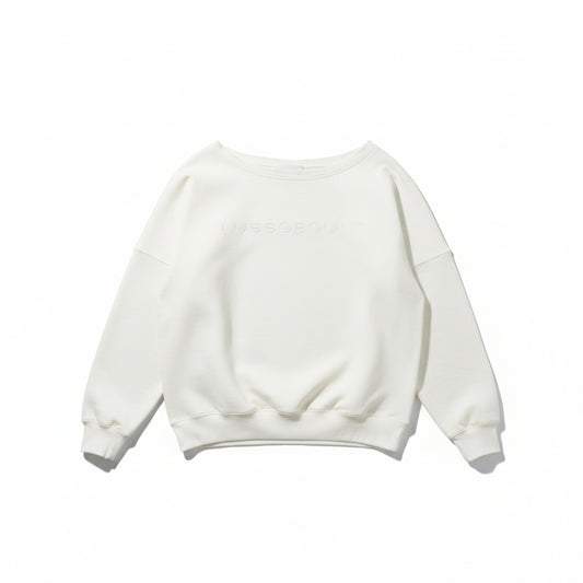 The Layover Off-Shoulder Sweater - White
