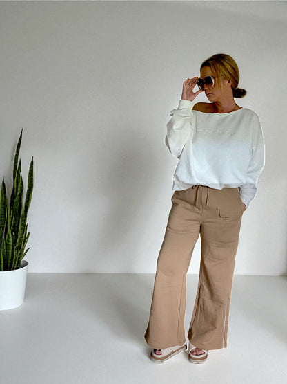 The Track Pants - Latte